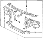 60810SA6671ZZ - Cooling System: Radiator Support for Honda: Accord Image