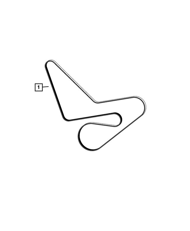 68505981AA - Cooling: Serpentine Belt for Jeep: Grand Cherokee Image