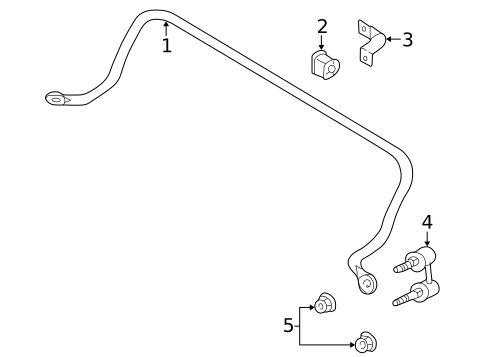 Stabilizer Bar & Components for 2003 Kia Sedona #1