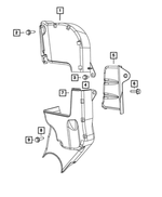 68404210AA - 1.4L Turbo; Engine: Timing Belt Cover, Lower for Fiat: 124 Spider Image