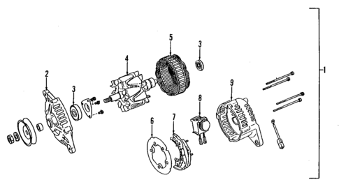 Alternator for 1993 Isuzu Rodeo #0