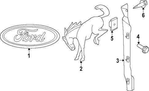 Exterior Trim - Back Door for 2023 Ford Bronco #0