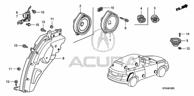 Speaker for 2009 Acura RDX #0