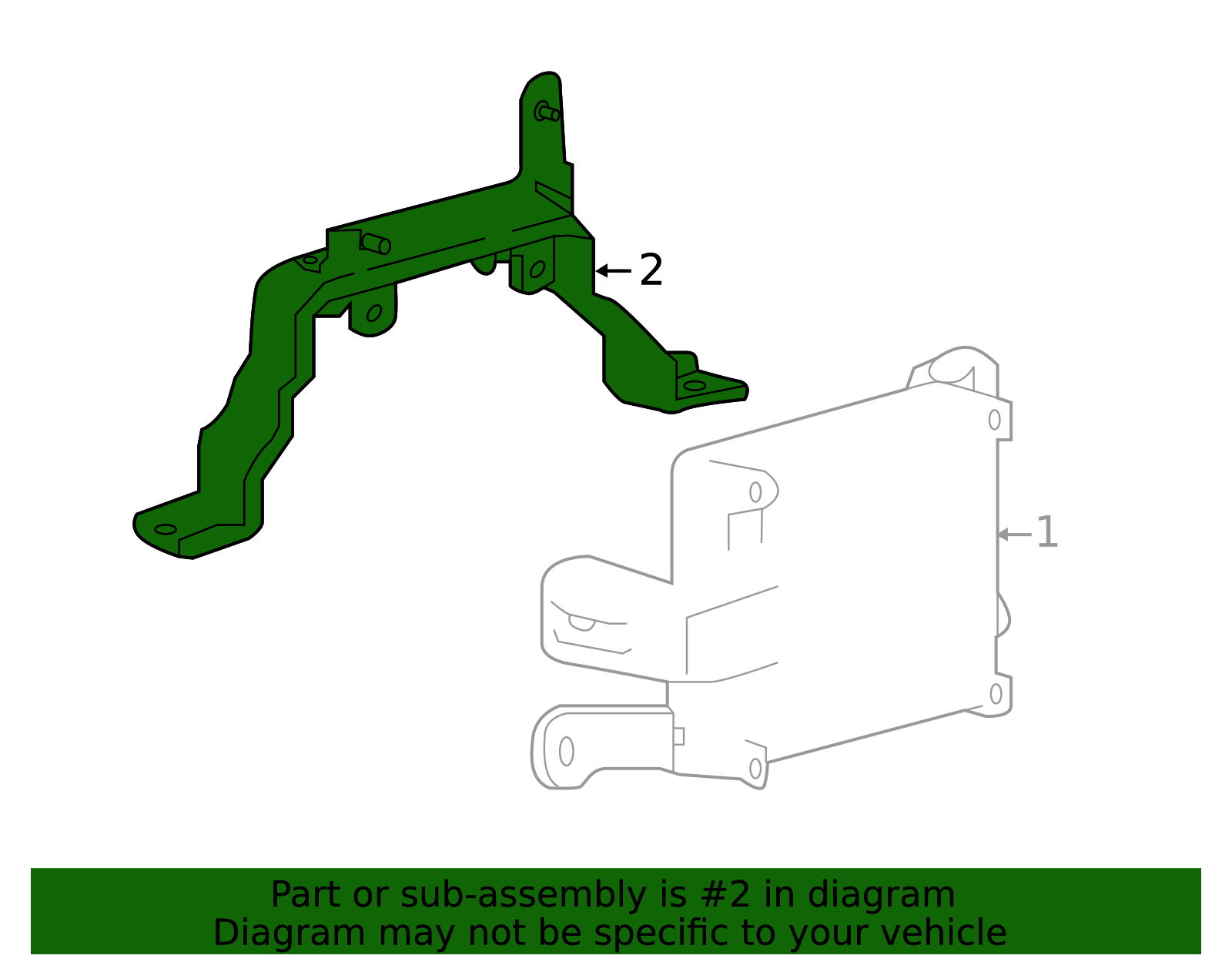 28452-7FW1A - Cruise Control Distance Sensor Bracket 2018-2020