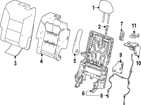 Second Row Seats for 2025 GMC Acadia #2