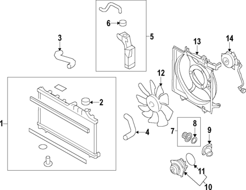 Cooling System for 2023 Subaru Ascent #1