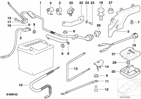 Battery Cable for 1999 BMW M5 #0