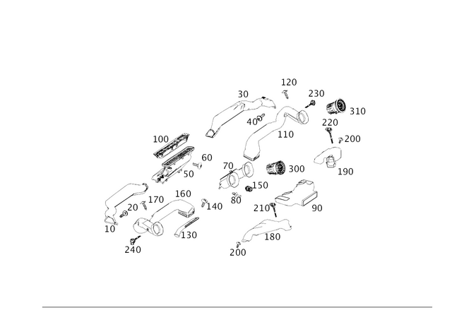 4638311600 - Heating and Ventilation: Air Duct for Mercedes-Benz: G500, G550, G580, G63 4x4 Squared AMG, G63 AMG Image image