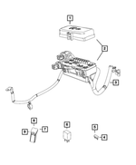 68188679AA - Electrical: Power Distribution Center Cover for Ram: 2500, 3500 Image