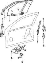 E7SZ6321410A - Body: Door Glass for Ford: Thunderbird Image