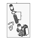 2541806700 - : Oil Filter Housing for Mercedes-Benz Image