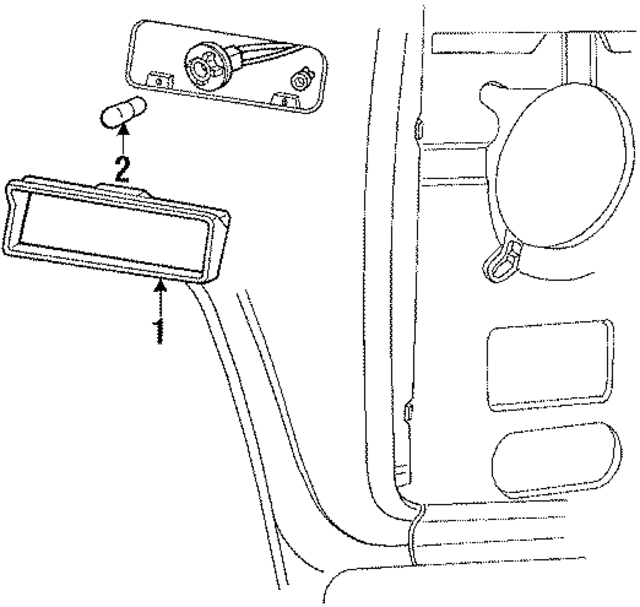 EOTZ15A201A - : Side Marker Lamp for Ford Image