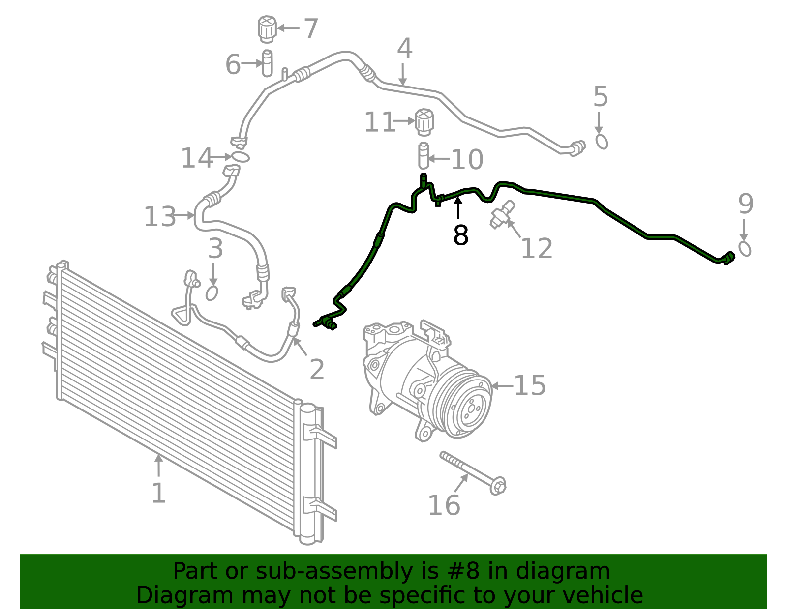 64536805436 - 2017-2024 BMW Liquid Line (64-53-6-805-436) | BMW of ...