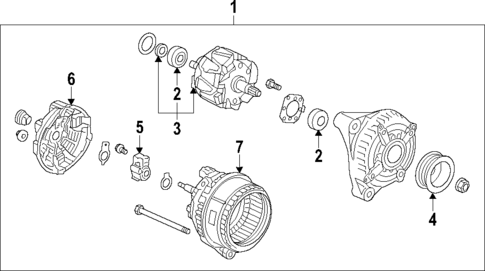 Alternator for 2015 Honda Pilot #0