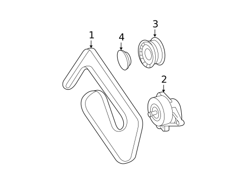 Belts & Pulleys for 2006 Mercedes-Benz S350 #0