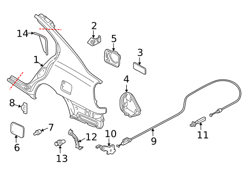 Exterior Trim - Quarter Panel for 2004 Nissan Altima #0