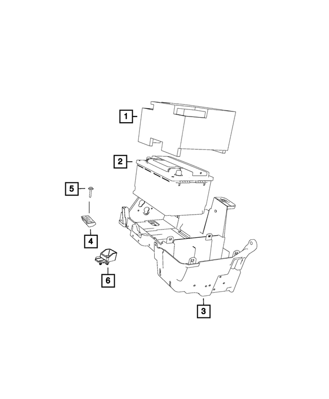 BBH7F001AA - Electrical: Storage Battery, Us for Mopar Image