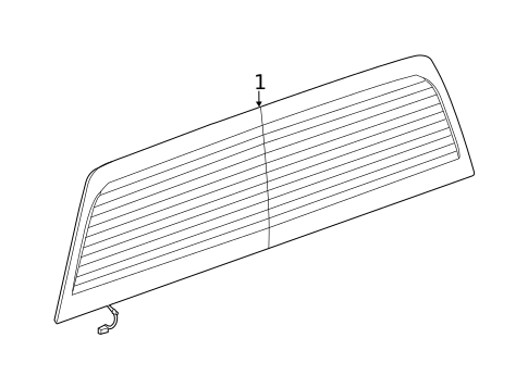 Glass & Hardware - Back for 2014 GMC Sierra 1500 #1