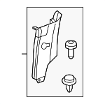 EMG500750LUM - Body: Quarter Pillar Trim for Land Rover: LR3 Image