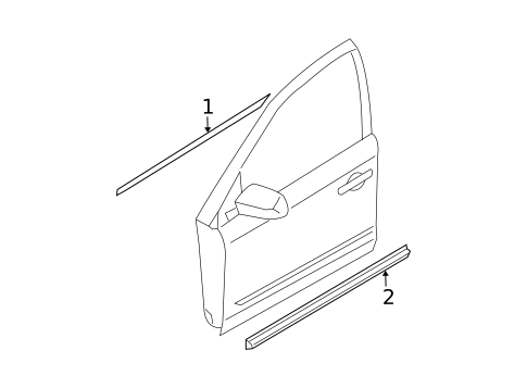 Exterior Trim - Front Door for 2007 Nissan Murano #0