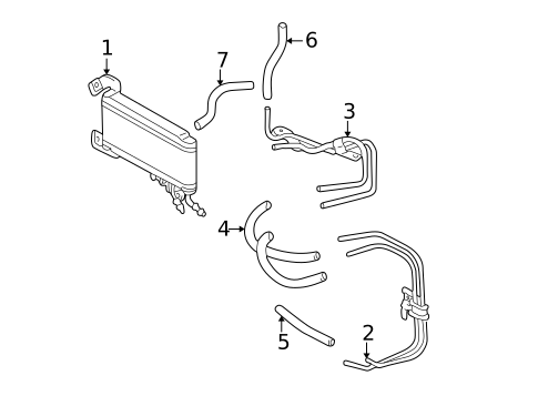Trans Oil Cooler for 1999 Toyota Solara #0