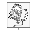 88310K2100 - Body: Seat Back Frame for Hyundai: Venue Image