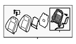 88300K2010XDB - Body: Seat Back Assembly for Hyundai: Venue Image
