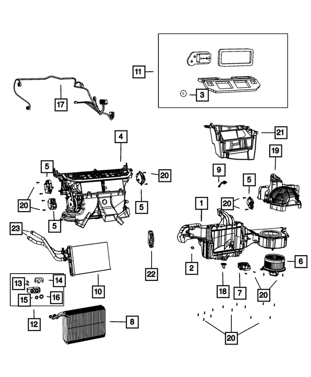 68055828AA - Air Conditioners and Heaters: Expansion Valve Mounting Screw for Mopar Image image