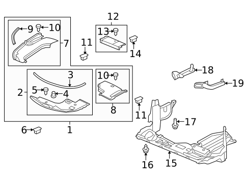 Splash Shields for 2012 Acura TL #0