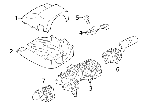 Shroud, Switches & Levers for 2014 Mazda CX-5 #1