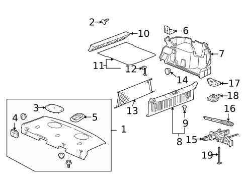 Interior Trim - Rear Body for 2006 Pontiac G6 #2