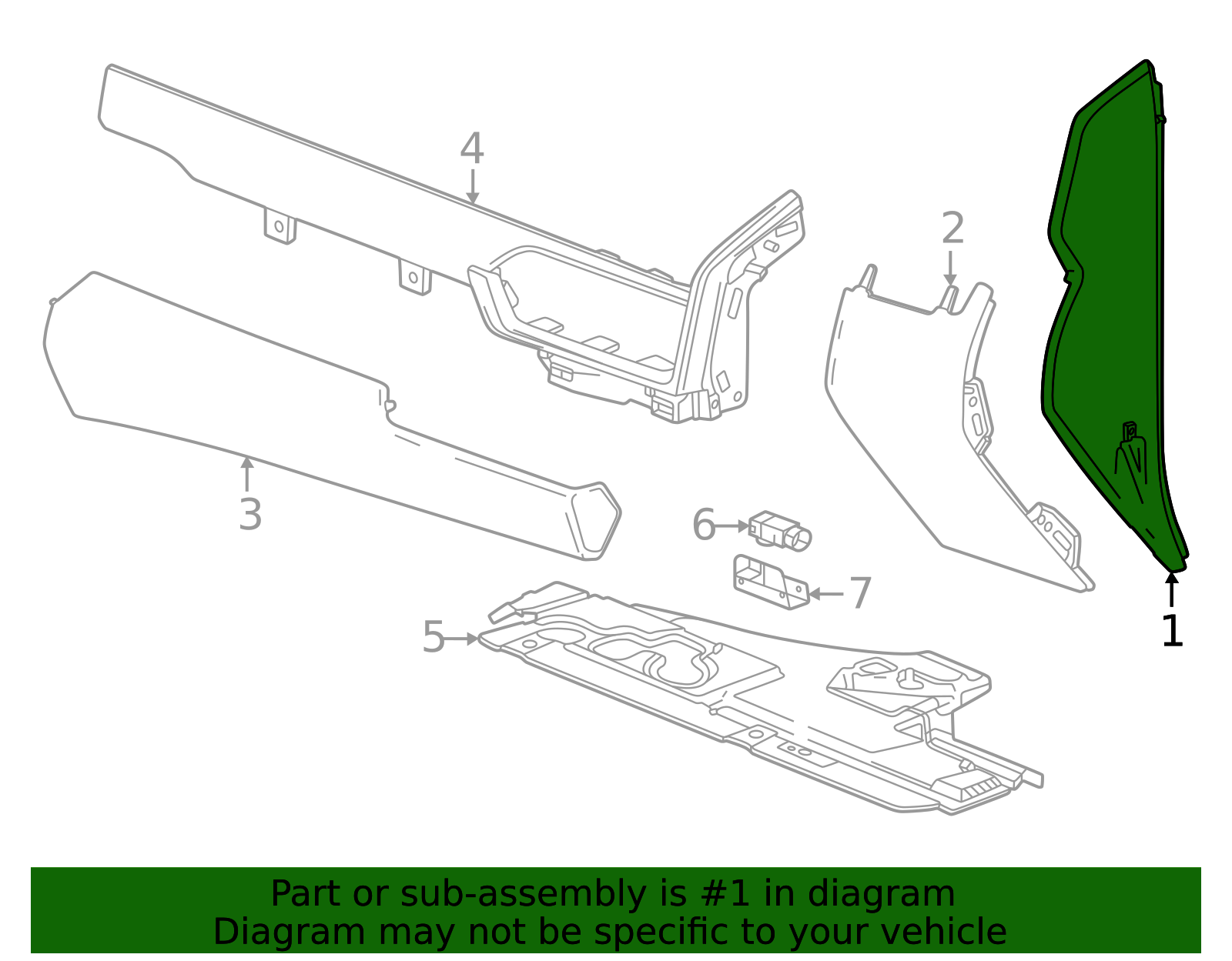2025-2026 GMC Yukon XL Side Cover 85656544 | OEM Parts Online