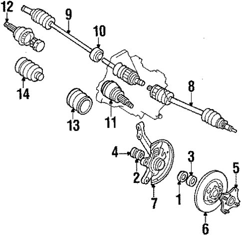 Front Brakes for 1985 Mazda GLC #0
