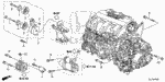 90051R97000 - Engine: BOLT, FLANGE (12X70) for Honda Image