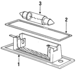 63261372763 - Electrical: Lens &amp; Housing for BMW: 318i, 318is, 325, 325e, 325es, 325i, 325is, 325iX, 524td, 528e, 533i, 535i, 535is, 633CSi, 635CSi, 733i, 735i, L7, M3, M5, M6 Image