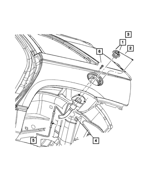 Fuel Tank Filler Tube for 2008 Chrysler Pacifica #0