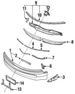 HG8250031 - Body: Bumper Cover for Mazda: 929 Image