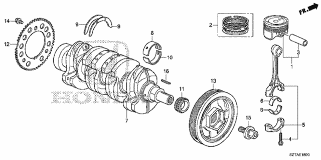 Crankshaft - Piston for 2016 Honda CR-Z #0