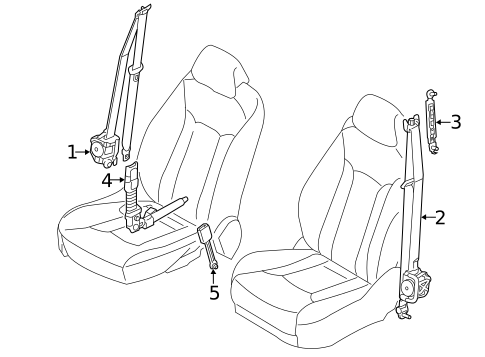 Seat Belt for 2012 Hyundai Azera #0