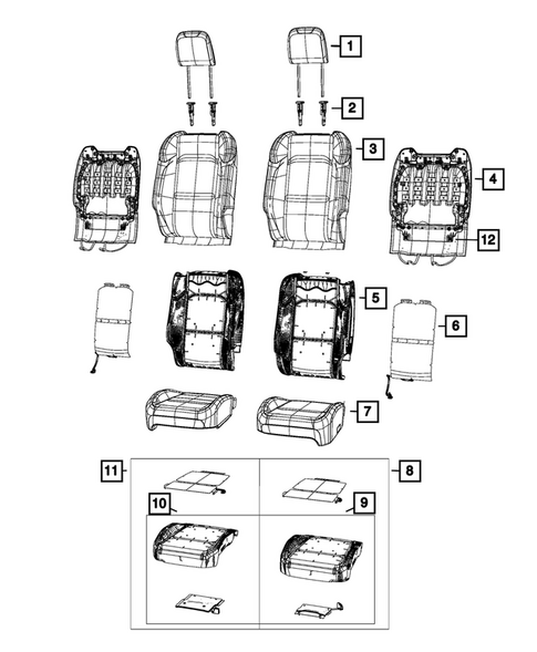Front Seats - First Row for 2026 Jeep Gladiator #2