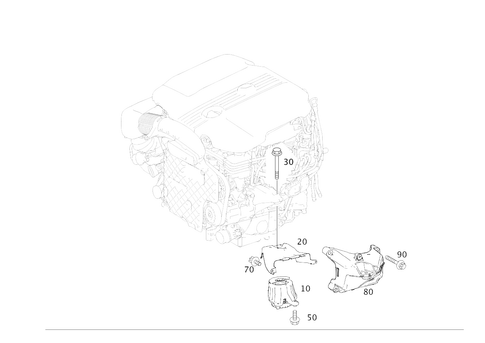 Engine Suspension for 2014 Mercedes-Benz C63 AMG #0