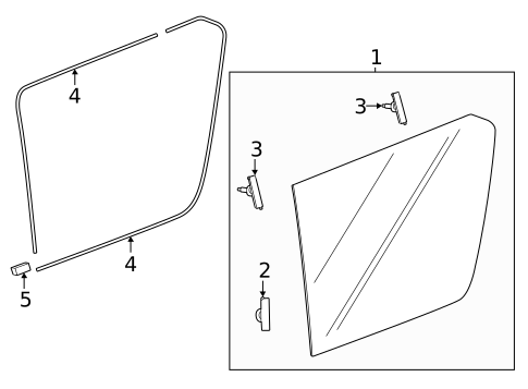 Glass & Hardware for 2026 Honda Passport #0