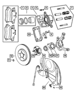 5189295AA - : Disc Brake Caliper, Right for Mopar Image