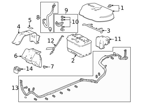 Battery for 2023 Acura TLX #0