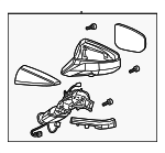 8794076300B4 - : Mirror Assembly for Lexus Image