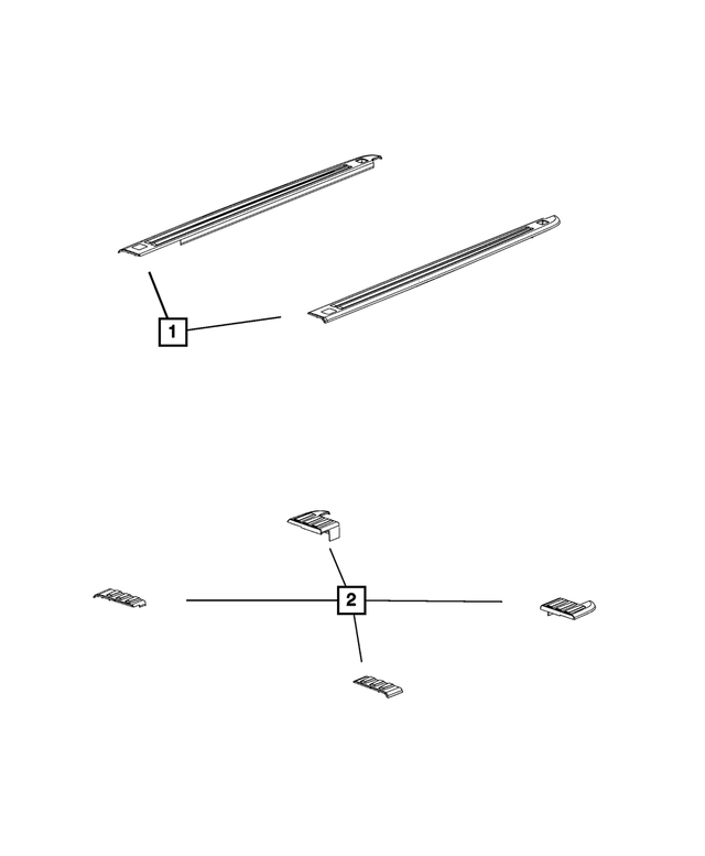 68309947AB - Body Sheet Metal Except Doors: Rail Cap, Left Rear for Mopar Image image