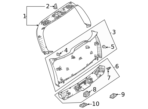 Interior Trim for 2021 Mercedes-Benz GLA250 #0