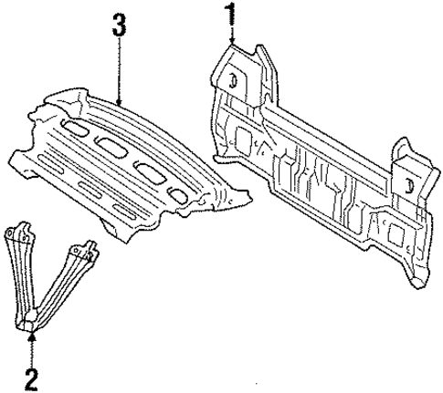 Rear Body for 1998 Chevrolet Prizm #0
