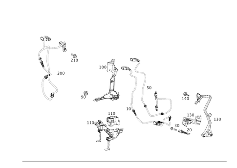 Front Axle Wiring for 2019 Mercedes-Benz E53 AMG #0