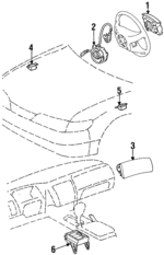 451301A030B0 - Electrical: Driver Air Bag for Toyota: Corolla Image